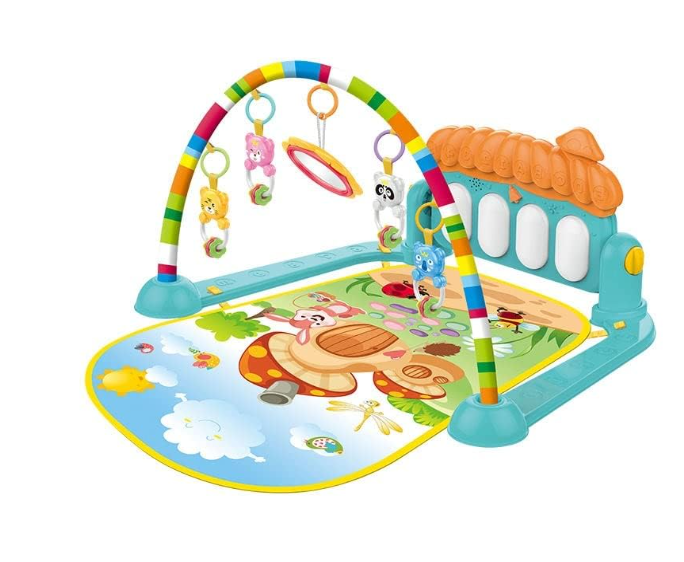 Huanger Piano Fitness Rack Gym Play Mat with Rattle Toys