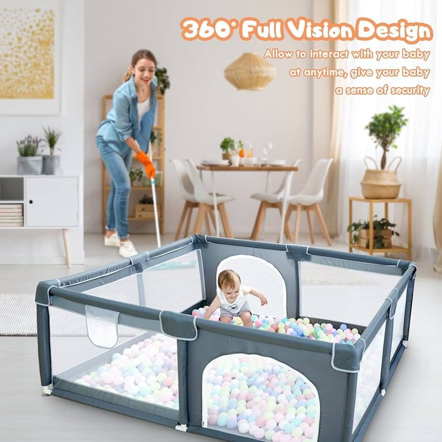 Large Play Pen with 30 Balls - 180*150cm