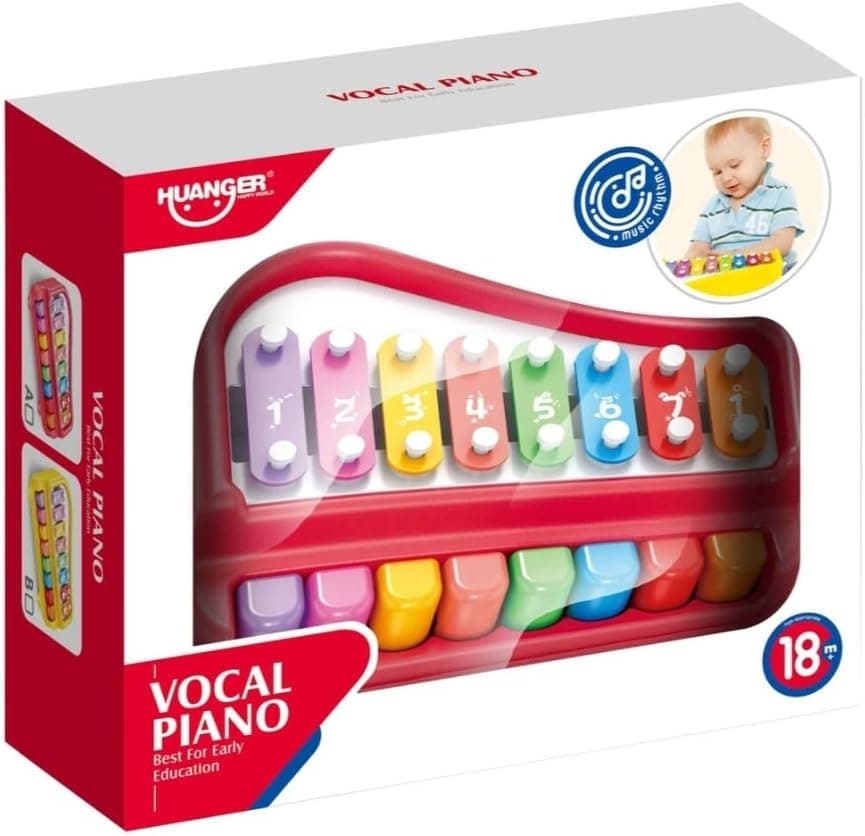 Huanger Baby's Large Vocal Piano Xylophone - 8 Key with  Xylophone Stick 
