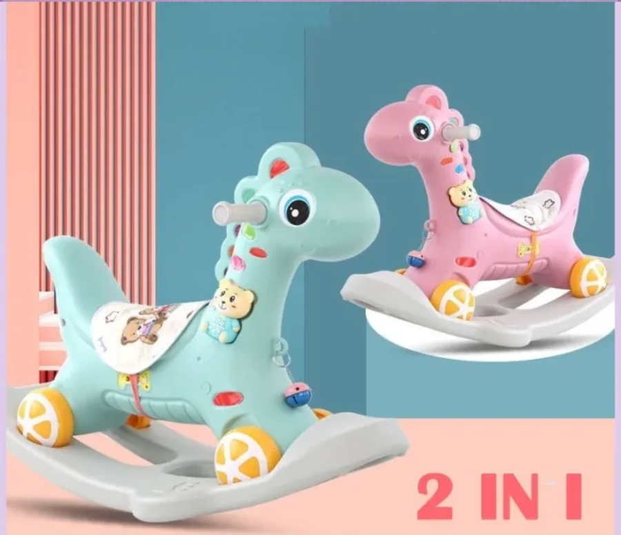 2 in 1 Kids Rocking Horse  and Push Car