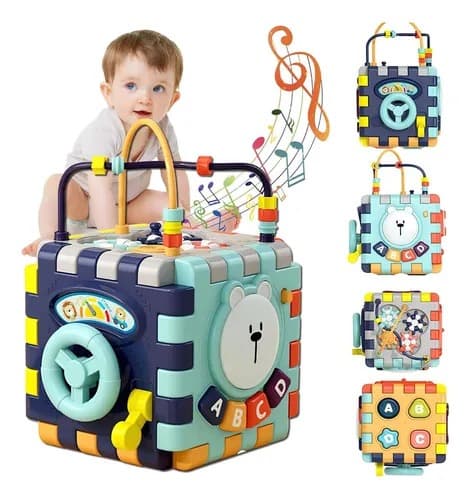 6 Side Baby Puzzle Activity Cube