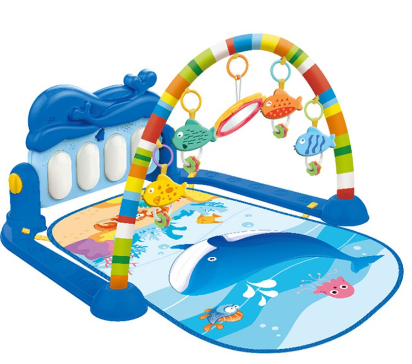 Huanger Blue Play Piano Gym Mat