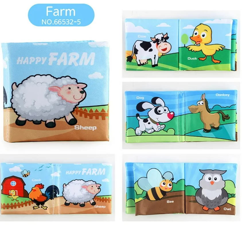 Farm Animal Cloth Book