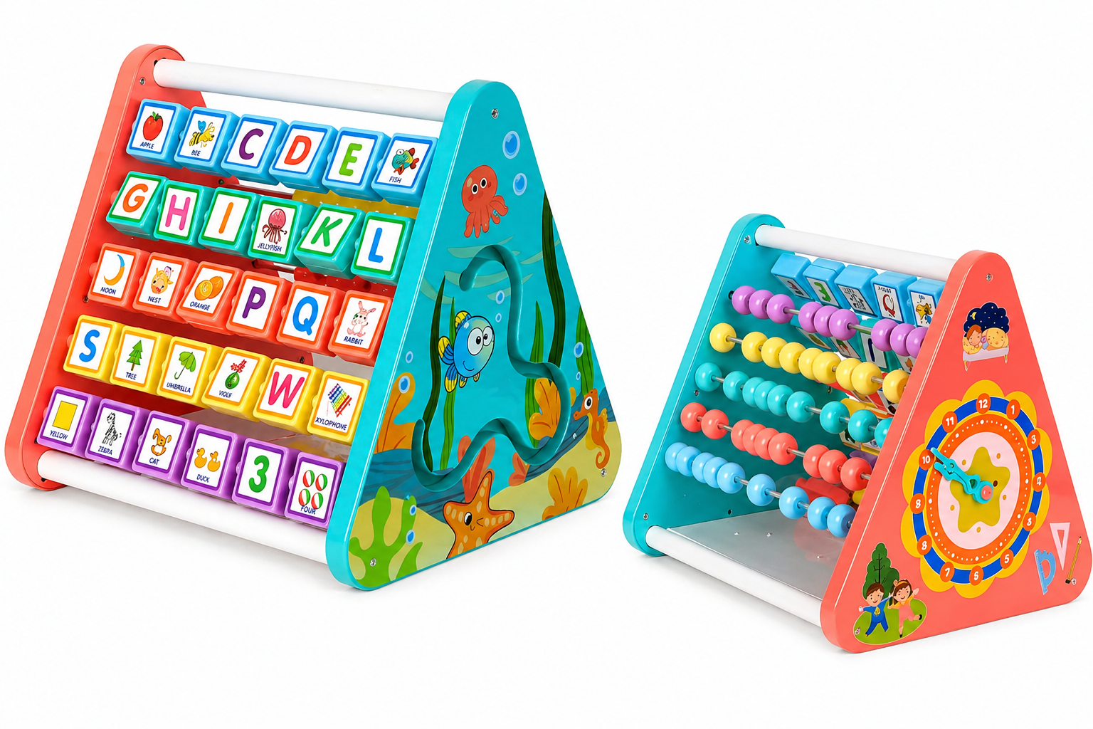 5 Side Activity Learning Board for Kids 