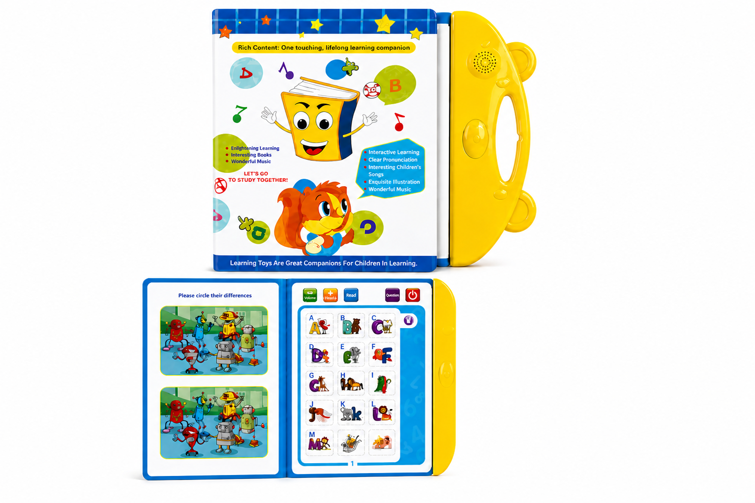 Baby Learning E Book Toy for Kids  – Interactive Educational Sound Book