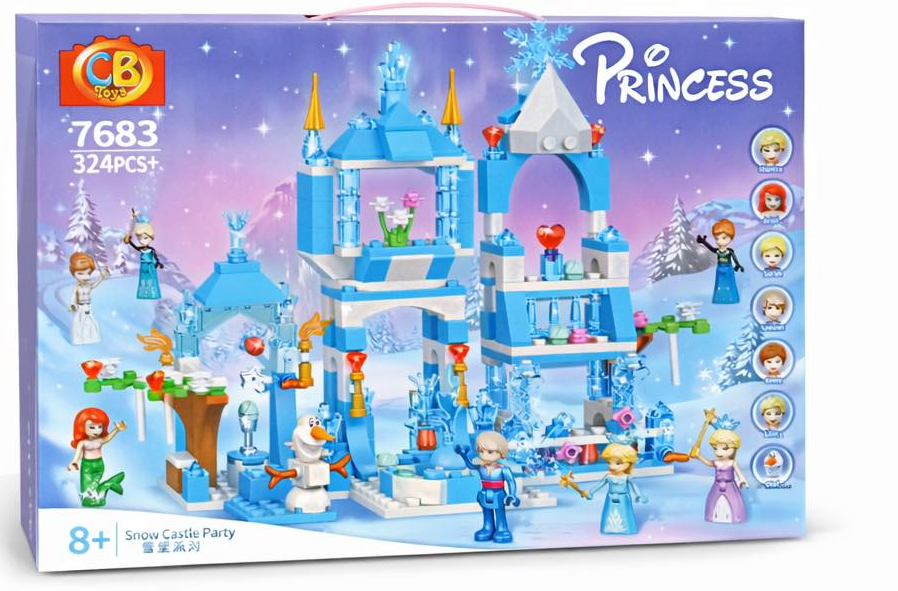 Frozen Princess Doll House 324pcs 