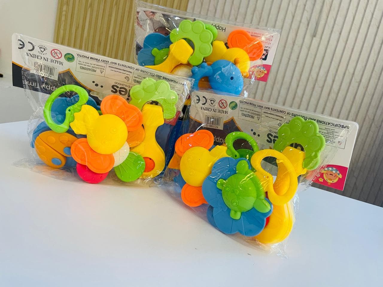 5 pcs Large Teether Rattle Pack