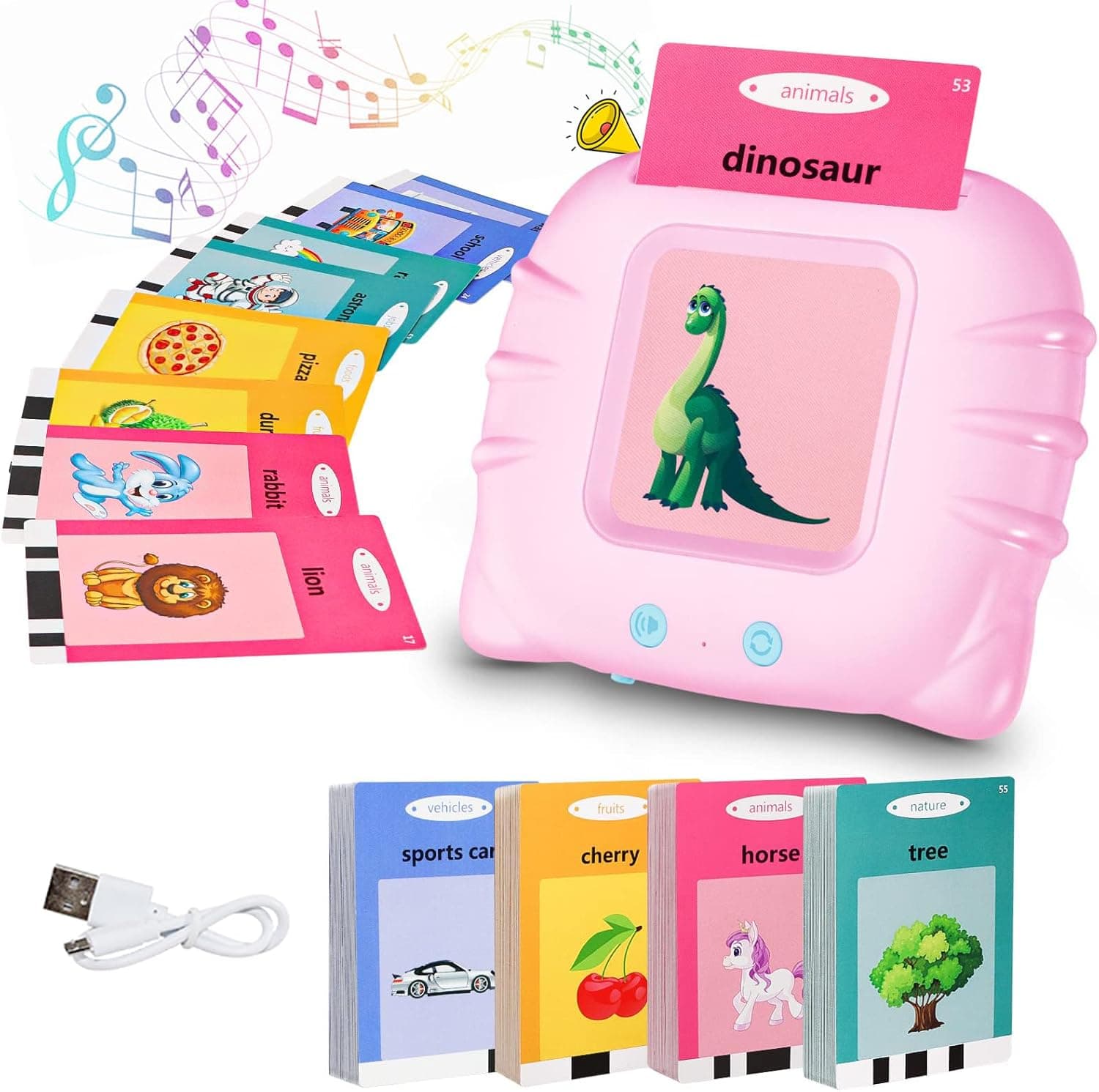 Talking Flash Cards for Toddler Toys 2 3 4 Year Old Boys Girls,Autism Sensory Toys for Children,Toddler Learning Educational Toys Speech Therapy Toys