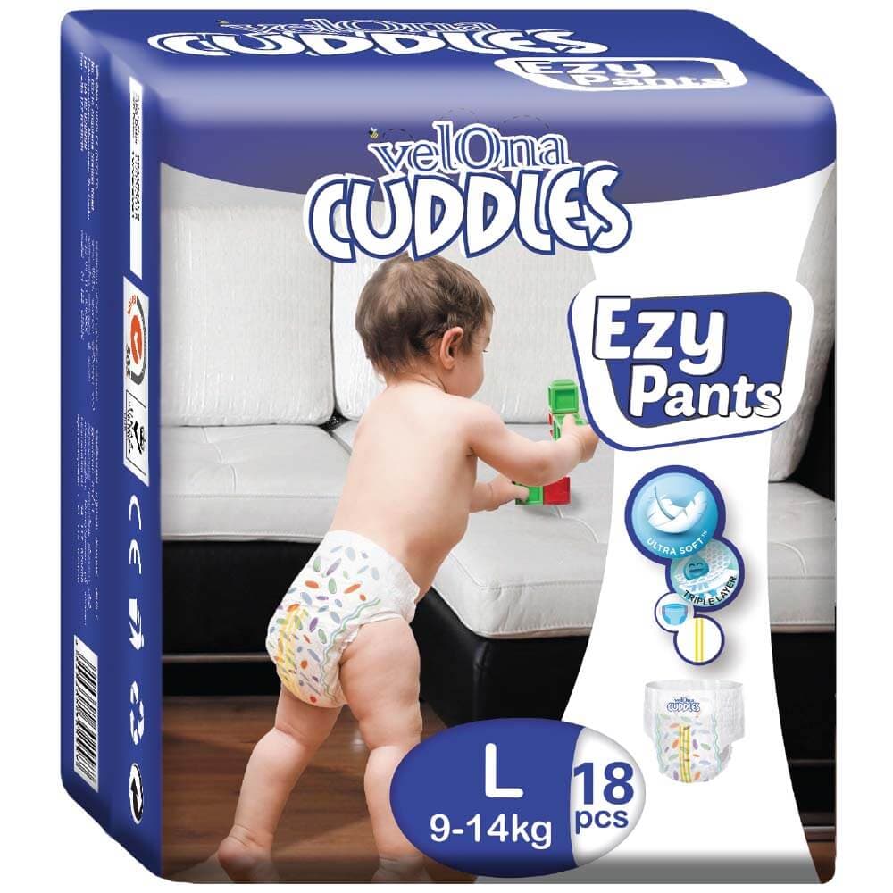 Velona Cuddles Ezy Pant Large 18pcs Pack