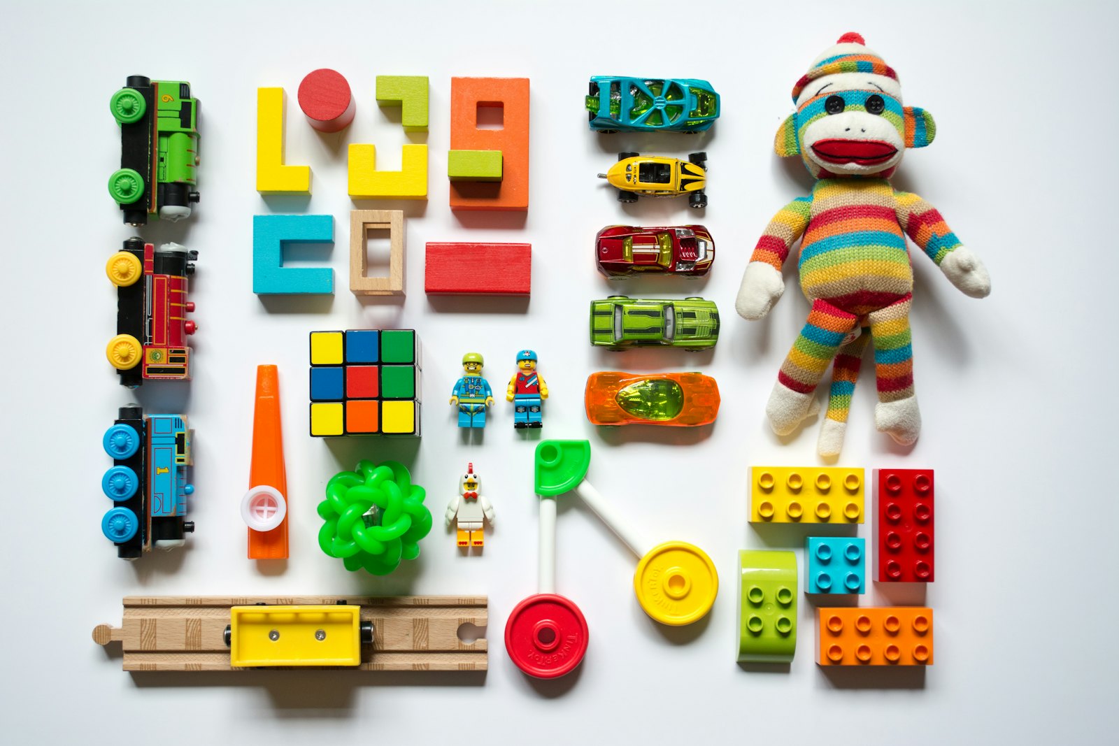 Colourful learning toys